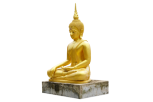 golden Buddha statue for worship png