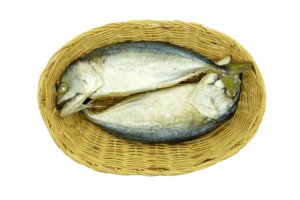 Two mackerels in a basket png