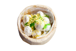ice cream in coconut shell png