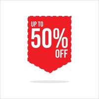 Up to 50 off banner design red color and png up to 50 off design vector