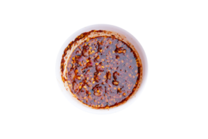 Spicy Red Chili Paste in a Cup png