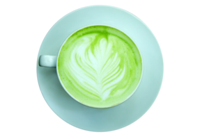 Flower shaped hot green tea png