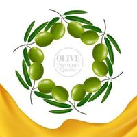 Olive beauty and cosmetic elegant illustration. vector