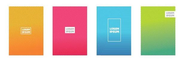Set of corporate document cover and layout template designs. vector
