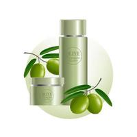 Olive beauty and cosmetic elegant illustration. vector