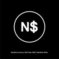 Namibia Currency Symbol, Namibian Dollar Icon, NAD Sign. Vector Illustration