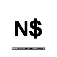 Namibia Currency Symbol, Namibian Dollar Icon, NAD Sign. Vector Illustration