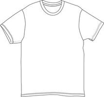 mock up white tshirt vector