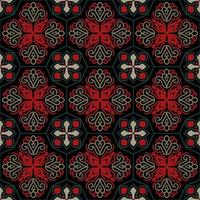Seamless pattern decorative, flower pattern in vintage mandala style for tattoos, fabrics or decorations and more vector