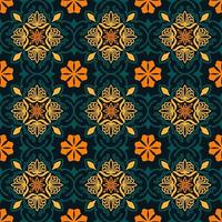 Seamless pattern decorative, flower pattern in vintage mandala style for tattoos, fabrics or decorations and more vector