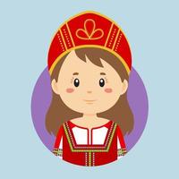 Avatar of a Russian Character vector