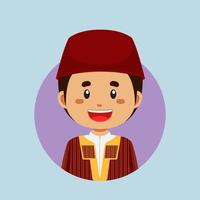 Avatar of a Tunisian Character vector