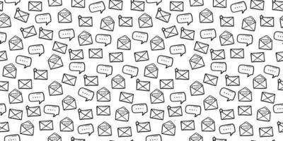 letter mail email doodle seamless pattern good for background backdrop and wallpaper vector