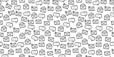 letter mail email doodle seamless pattern good for background backdrop and wallpaper vector