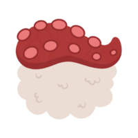 Kawaii sushi rolls sashimi png