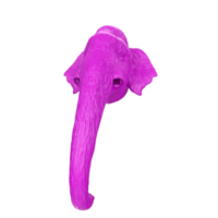 Mammoth head isolated on transparent png