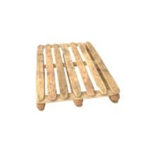 Wooden pallet isolated on transparent png