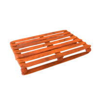 Wooden pallet isolated on transparent png