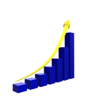 business chart with arrow png