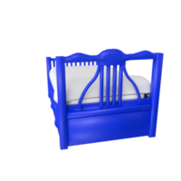 Bed isolated on transparent background png