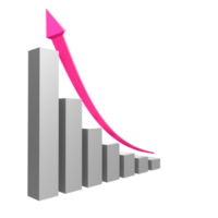 tableau d'affaires avec flèche png