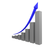 Geschäftsdiagramm mit Pfeil png