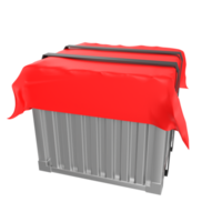 Container isolated on transparent png