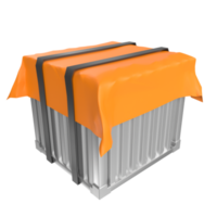 Container isolated on transparent png