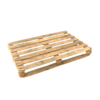 di legno pallet isolato su trasparente png