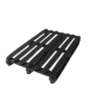 Wooden pallet isolated on transparent png