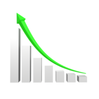 business chart with arrow png