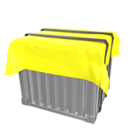 Container isolated on transparent png