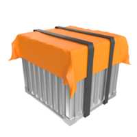 Container isolated on transparent png