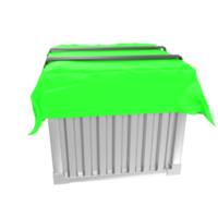 Container isolated on transparent png