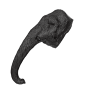 Mammoth head isolated on transparent png