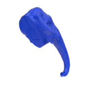 Mammoth head isolated on transparent png