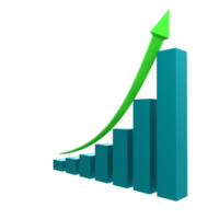 Geschäftsdiagramm mit Pfeil png