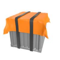 Container isolated on transparent png