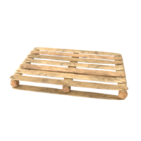 Wooden pallet isolated on transparent png