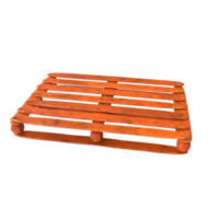 Wooden pallet isolated on transparent png