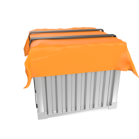 Container isolated on transparent png