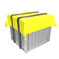 Container isolated on transparent png