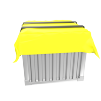 Container isolated on transparent png