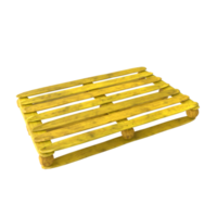 Wooden pallet isolated on transparent png