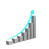 tableau d'affaires avec flèche png