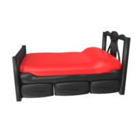 Bed isolated on transparent background png