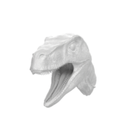 Raptor head isolated on transparent background png