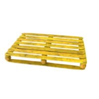 Wooden pallet isolated on transparent png