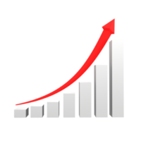 attività commerciale grafico con freccia png