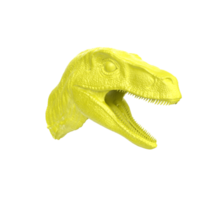 Raptor head isolated on transparent background png